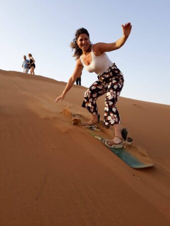 Sand boarding